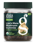 Gaia Herbs Lion'S Mane Mushroom Natural Brain Support Supplement Made With Organic Lion'S Mane Mushrooms From Gluten Soy & Dairy 60 Vegan Gummies (30 Servings)