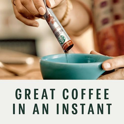 Starbucks VIA Instant Coffee, Dark Roast Coffee, Decaf Italian Roast, Arabica Beans, Single-Serve, 1 Box (20 Packets)