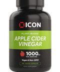 ICON Nutrition Apple Cider Vinegar Capsules - 1000mg Per Serving 90 Day Supply - 180 Count
