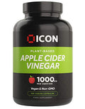 ICON Nutrition Apple Cider Vinegar Capsules - 1000mg Per Serving 90 Day Supply - 180 Count