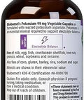 Bluebonnet Potassium Supplement Aspartate 99Mg Essential Mineral Supplements For Electrolyte Balance Nongmo Vegan Kosher Gluten Soy Dairy 90 Veggie Capsules