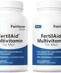 Fairhaven Health Fertilaid For Men Fertility Supplements For Men Two Month Supply Count Motility Support Preconception For Him Male Fertility Support Includes Lcarnitine Zinc 2 Bottles