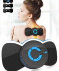 Pawfan Tens Black Unit With 2 PadsEms Microcurrent Mini Massager MachineLow Frequency Multi Function Physiotherapy Instrument Muscle StimulatorFull Body Pain Relief Therapy Device