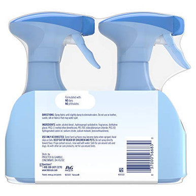 Febreze Fabric Refresher Odor Eliminator Extra Strength Original 2 Count - Pack Of 3 (6 Bottles Total)