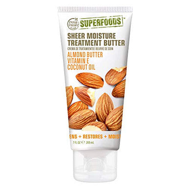 Petal Fresh Superfoods Sheer Moisture Treatment Body Butter With Almond Butter Vitamin E & Coconut Oil A Nourishing Supplement To Your Body Care Routine Vegan And Cruelty 7 Oz
