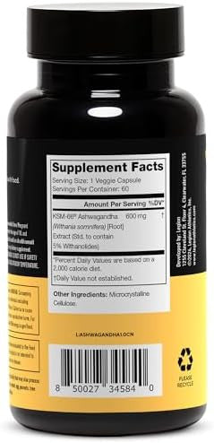Legion Ksm66 Ashwagandha Root Extract Ashwagandha Root Powder Supplement To Improve Your Mood Sleep & Athletic Performance Extra Strength Ashwagandha Root Extract (60 Servings)
