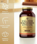 Solgar Calcium Magnesium Citrate 250 Tablets (Pack Of 2) Supports Healthy Bones and Teeth Musculoskeletal and Nervous System Support Highly Absorbable NonGmo And Vegan 100 Total Servings