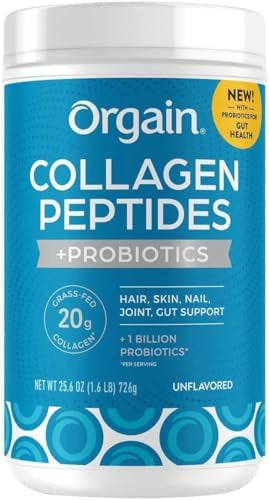 Orgain Collagen +Superfoods With 20 Grams Of Grassfed Collagen And Vitamin C Unflavored 25.6 Oz