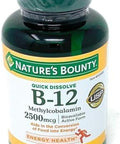 NatureS Bounty Vitamin B12 2500 Mcg 300 Quick Dissolve Tablets