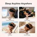 Arvyne Sleep Mask For Side Sleepers 100% Blackout Eye Mask For Sleeping With 3D Deep Contoured Cups Zero Pressure Lash-Friendly Adjustable Light Blocking Travel Mask For Men & Women Black