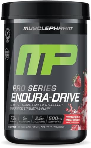 Muscle Pharm Pro Series Enduradrive Prograde Amino Acids Complex With Nootropics Stim Intra Workout & Pre Workout Powder For Endurance & Recovery Cherry Limeade 1.6 Lbs. 30 Servings