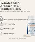 Zivere Zi-Collagen Marine Collagen Capsules For Skin Hair & Nails Support With Phytoceramides Hyaluronic Acid Biotin & Vitamins A C D3 E 60 Capsules