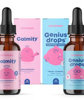 JoySpring Magnesium Citrate Liquid and Magnesium Glycinate and Genius Drops Smartberry Vanilla for Kids