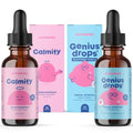 JoySpring Magnesium Citrate Liquid and Magnesium Glycinate and Genius Drops Smartberry Vanilla for Kids