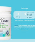 Natural Factors Total Body Marine Collagen Bioactive Peptides Powder For Healthy Skin Hair & Joints Unflavored 4.8 Oz