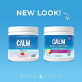 Natural Vitality CALM Magnesium Supplement Drink Mix Plus Calcium AntiStress Drink Mix Powder With Calcium Vegetarian and NonGMO Raspberry Lemon 8 oz