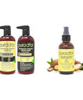 Pura D'Or Anti-Thinning Advanced Therapy Biotin Shampoo & Conditioner Hair Care Set & Organic Moroccan Argan Oil (4Oz / 118Ml) Usda 100%