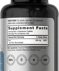 Horbaach Chelated Zinc Supplement 100mg 250 Tablets High Potency and Superior Absorption Vegetarian NonGMO Gluten Free