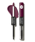 Revlon Liquid Lipstick With Clear Lip Gloss Colorstay Overtime Lipcolor Dual Ended With Vitamin E 500 Limitless Black Cherry 0.07 Fl Oz