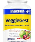 Enzymedica Veggiegest Digestive Enzymes For Vegan Vegetarian And Raw Diets Prevents Gas And Bloating 90 Count