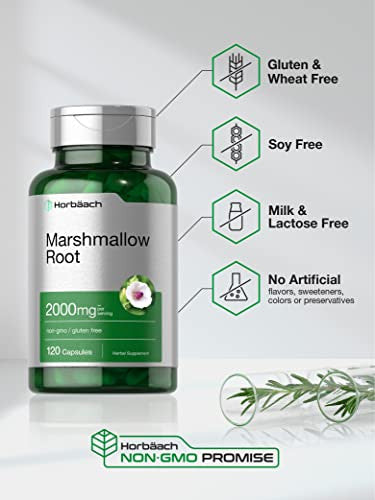 Horbaach Marshmallow Root Capsules 120 Count