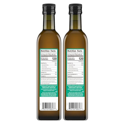 Primal Kitchen Organic Extra Virgin Olive Oil, NAOOA Certified for quality and purity, 16.9 Fluid Ounces, Pack of 2