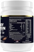 Paradise Herbs 100% Whey Protein Powder Chocolate 21G Protein 5.5 Bcaa'S 2.2G Lleucine 210Mg Aminogen 30 Servings