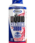 Gaspari Nutrition Liquid Lcarnitine 3000 Stimulant Increased Metabolism Enhanced Energy Non Gmo Gluten Bpa (32 Servings Sour Watermelon)