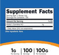 Nutricost Acetyl Lcarnitine Hci (Alcar) 100 Grams Per Container 1G Per Serving Nongmo Gluten Unflavored