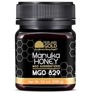 NatureÃƒÂ¢Ã¢â€šÂ¬Ã¢â€žÂ¢s Gold Raw Manuka Honey, Certified MGO 514+ | Authentic MGO, Australian Honey, Non-GMO, 100% Pure Genuine Traceable from Hive to Home (3.5oz)