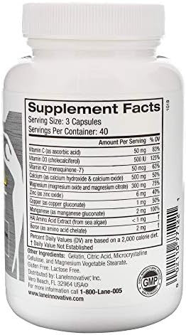 Lane Innovative - Advacal Ultra 1000, Bone Building Calcium, Including Vitamin D3 And Magnesium, Easy Absorption (40 Servings)