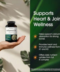 NatureBell Vitamin K Complex 300 Softgels Delivers 2600mcg Vitamin K Full Spectrum Bone and Heart Health Support Supplement High Absorption K1 and K2 MK4 and MK7*