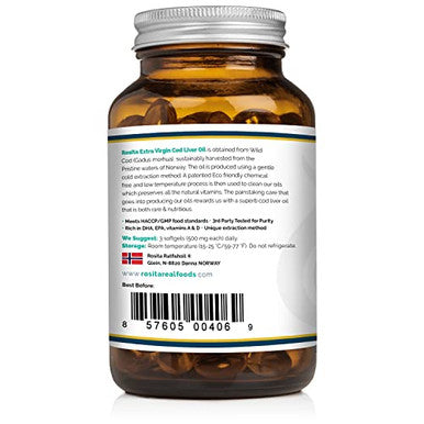 Rosita Extra Virgin Cod Liver Oil - 90 capsules