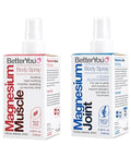 Betteryou Muscle And Joint Bundle - Magnesium Joint And Magnesium Muscle Body Spray - Essential Oils Spray Soothes Tired Muscles Instantly 2 Pc
