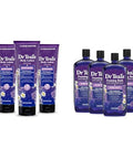 Dr Teal'S Sleep Body Lotion 24Hour Moisture With Melatonin Lavender & Chamomile Essential Oils 8 Fl Oz (Pack Of 3) & Foaming Bath With Pure Epsom Salt Sleep Blend With Melatonin