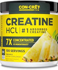 Concret Creatine Hcl Powder Muscle Cognitive Cellular Energy Support No Bloating Or Cramps Usa Made & Nsf Unflavored (100 Serving)