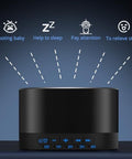 Magicteam Sound White Noise Machine With 20 Non Looping Natural Soothing Sounds And Memory Function 32 Levels Of Volume Powered By Ac Or Usb And Sleep Sound Timer Therapy For Baby Kids Adults