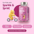 Maxmedix Kids Calcium Gummies With Vitamin D3 320Mg Calcium Supplement With 800Iu Vitamin D3 90 Gummies (45-Day Supply) Natural Vanilla & Strawberry Flavors Gluten-Free Non-Gmo
