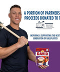 Aaron Judge Limited Edition DAVID Seeds, Sweet & Spicy Jumbo Sunflower Seeds, Bold Flavor, 8g Protein per Serving, Father's Day Baseball Snack for Dad, 5.25 oz (Pack of 12)