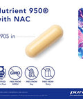 Pure Encapsulations Nutrient 950 with NAC 240 caps