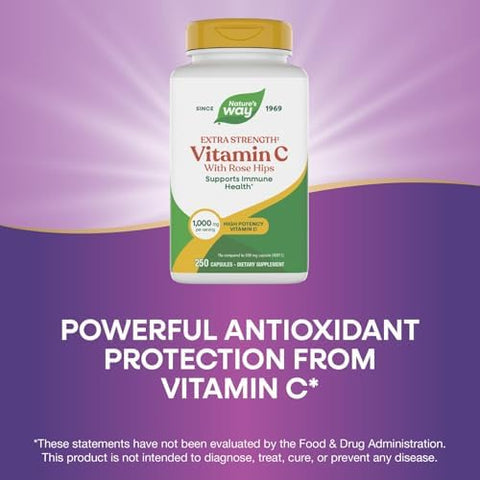 Vitamin C With Rose Hips 1000 Mg Vitamin C Per Serving