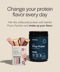 Gainful Lean Whey Protein Powder & Neapolitan Flavor Bundle Protein Supports 14 Servings 20G