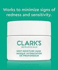 Clark's Botanicals Deep Moisture Mask: Mask + Moisturizer to Deeply Hydrate and Revitalize Skin with Algae, Vitamin E, Green Tea & Jasmine Extract (1 Count (Pack of 1))