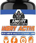 Angry Active 23In1 Men'S Multi-Vitamin + Herbs & Minerals, Multivitamin Capsules To Support Energy, Immunity And Overall Health, 60Ct