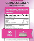 Nature'S Truth Collagen Peptides 90 Caplets Type 1 And 3 With Vitamin C Grass Fed, Non-Gmo And Gluten Pill Supplement