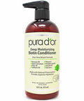 Pura D'Or Deep Moisturizing Biotin Conditioner Thickens Softens & Moisturizes Dry Frizzy Damaged Hair W/Argan Oil Pumpkin Rosemary Honeysuckle Vitamin E Men & Women 16Oz
