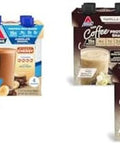 Atkins Chocolate Banana Protein Shake 15G Protein Low Glycemic 4G Net Carb 2G Sugar & Iced Coffee Vanilla Latte Protein Shake 15G Protein Low Glycemic 4G Net Carb 1G Sugar
