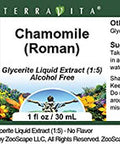 Terravita Chamomile (Roman) Glycerite Liquid Extract (1:5) - No Flavor (1 Oz, Zin: 522252) - 2 Pack