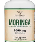 Double Wood Supplements Dws Organic Moringa Capsules 1000Mg