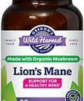 Oregon'S Wild Harvest Lion'S Mane Organic Herbal Supplement Vegan Capsules 90 Count